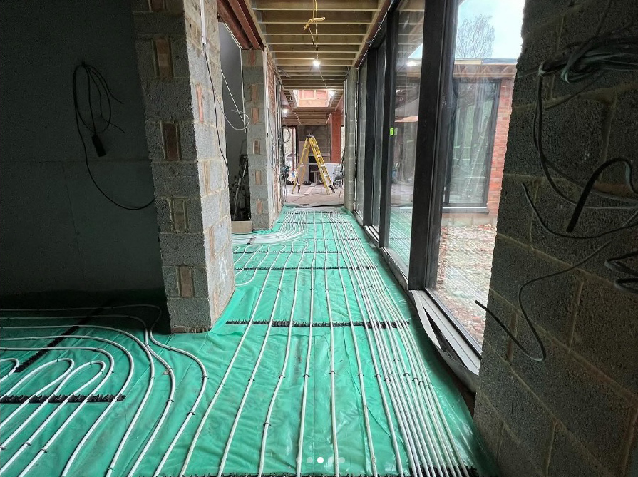 The house will have underfloor heating