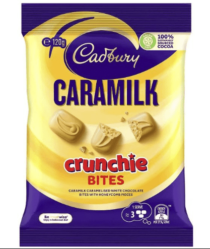 Cadbury has got fans beaming over its new Caramilk Crunchie Bites