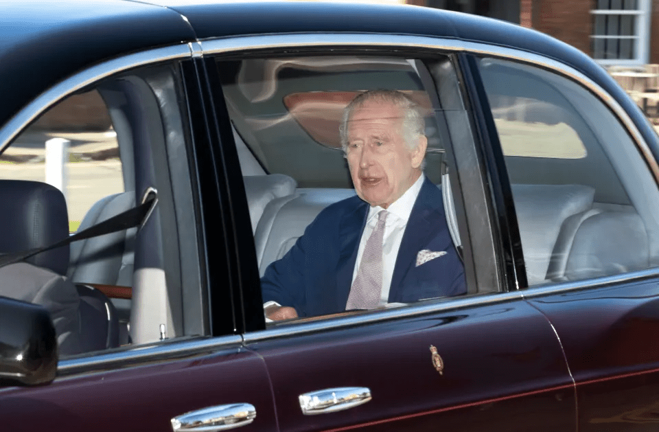 King Charles was spotted this morning just hours before Prince Harry landed