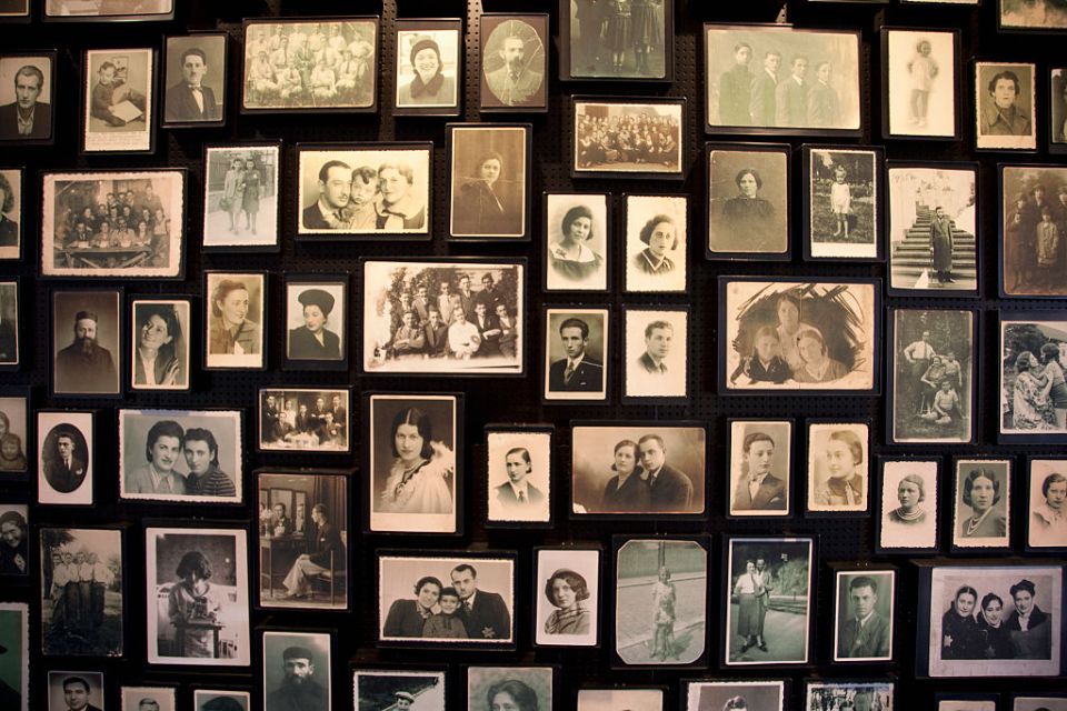 Some of many photos found among the belongings of people murdered at Auschwitz