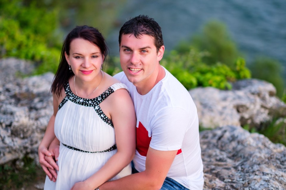 Pregnant Ionela - with implants and Vlatko