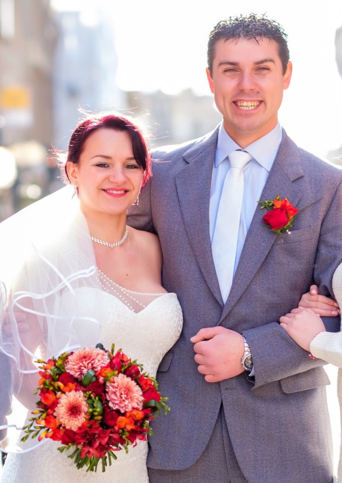 POSING for her wedding photos, Ionela Ardelean had never felt so confident. The plunging neckline of her white gown showed off her 34DD implants to perfection