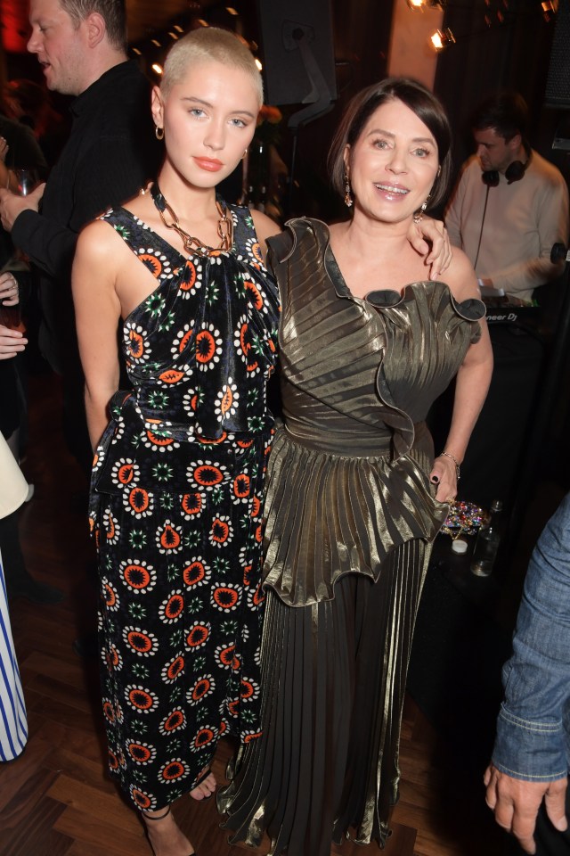 Iris with mum Sadie Frost