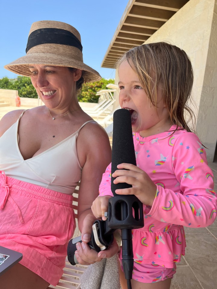 The mum-of-three was totally open with her children as to the purpose of their 'holiday'