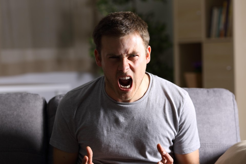 Getting angry can cause immediate changes to the blood vessels, a study found (stock image)