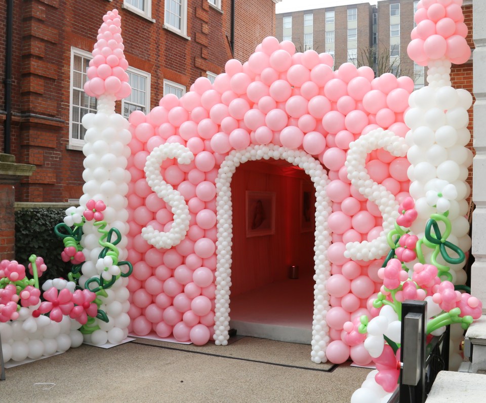 Gigantic balloon features are a part of the parties Tamara Eccleston throws for her daughters