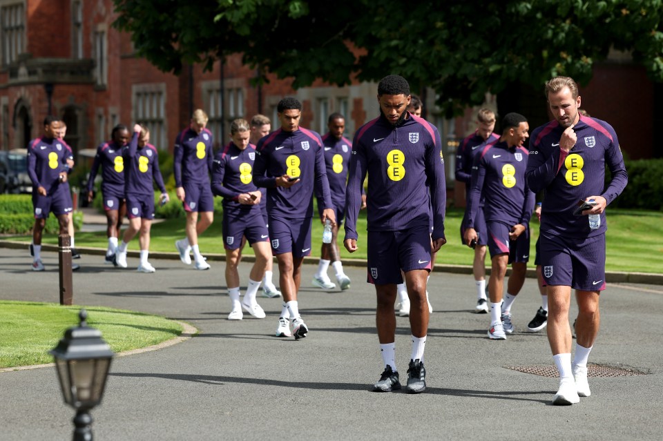 England players reported for duty at Rockliffe Hall