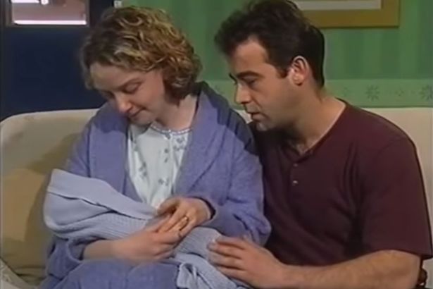 Alison and Kevin cradling their newborn son hours before his tragic death