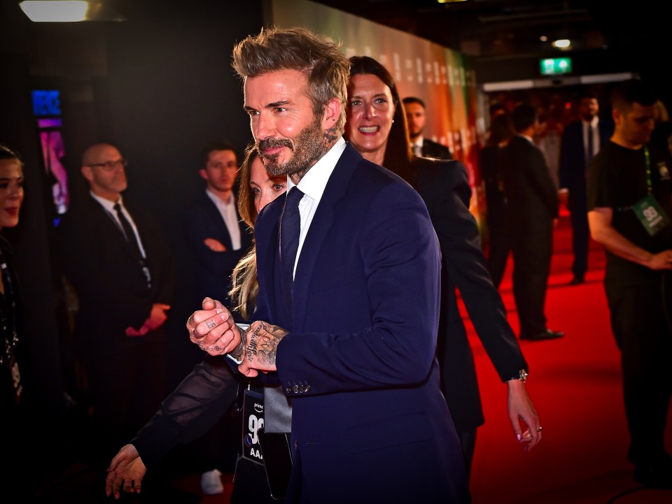 Beckham, who spends much of his time in Miami, was back in the UK for the event