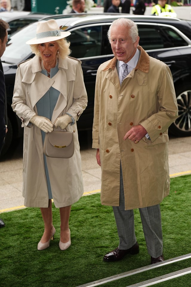 King Charles III and Queen Camilla were all smiles as they attended Friday's Epsom Derby