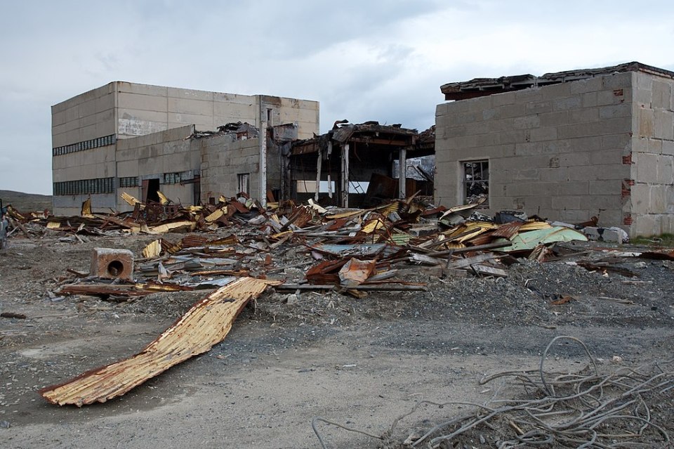 The derelict Russian base where the Kola Superdeep Borehole was dug