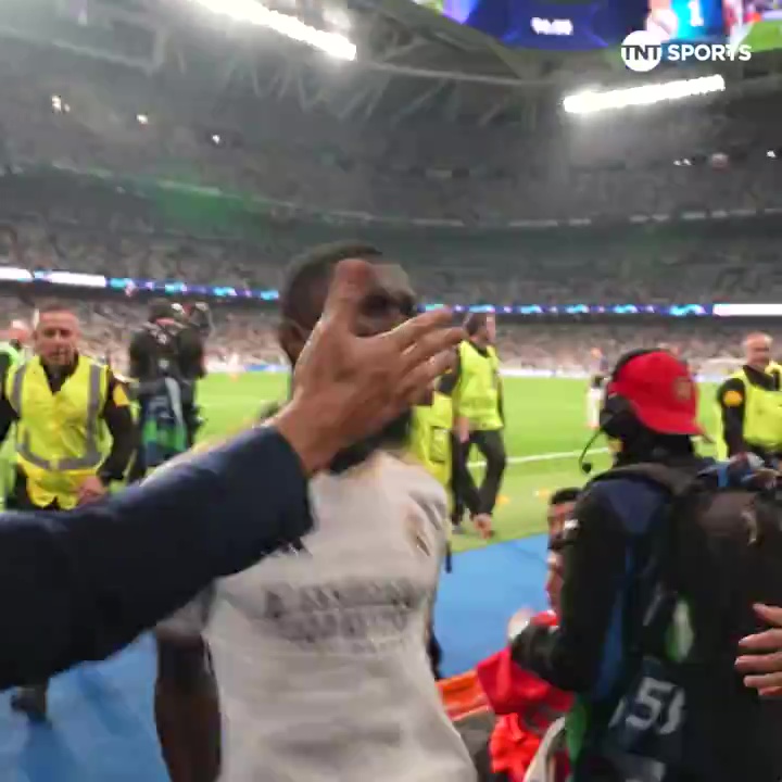 Antonio Rudiger had come over to celebrate as Ferdinand tried to reach out to him