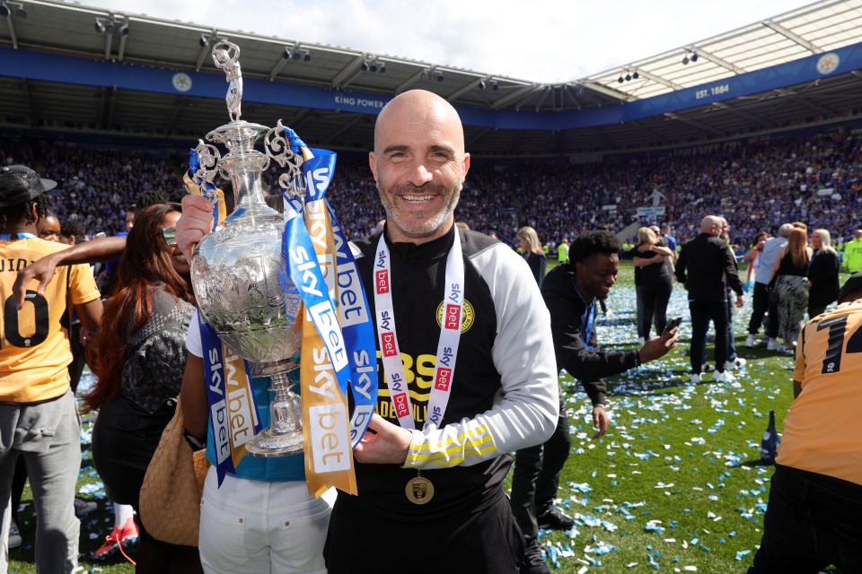 The Italian guided Leicester to the Championship title