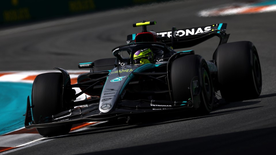 Lewis Hamilton finished in sixth place