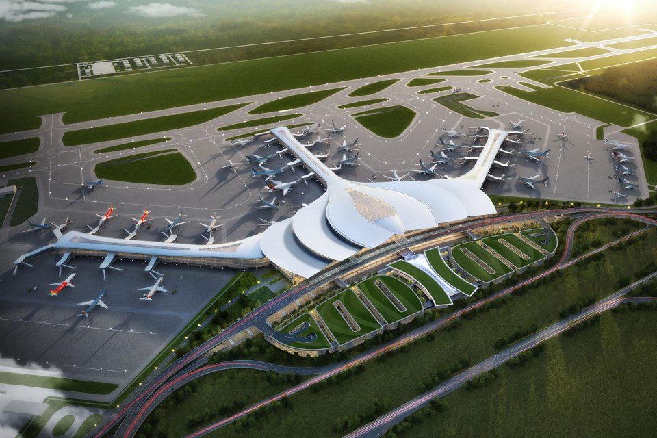 The entire airport will open in 2040 and will be able to accommodate 100million passengers each year