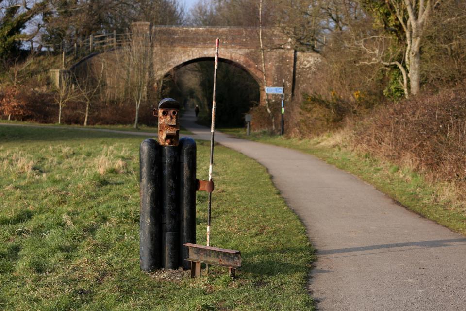 The Centurion Way is a 5.5 mile path that runs between Chichester, Lavant and West Dean, and there are sculptures by David Kemp to be seen along the way