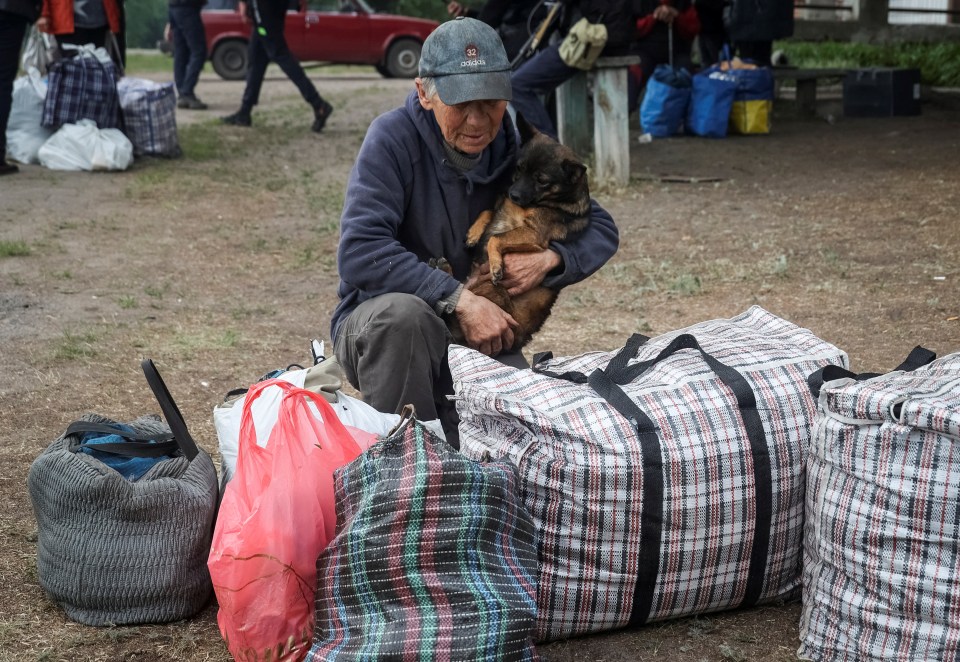 Residents from Vovchansk and nearby villages have been forced to pack up and evacuate their homes