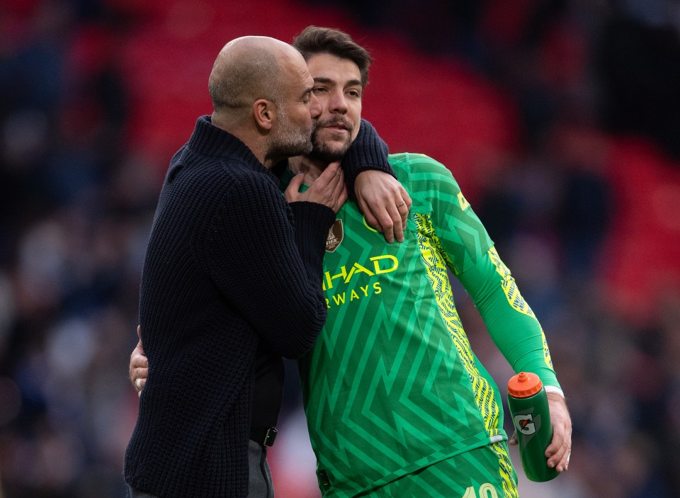 The German keeper is hoping to help pep Guardiola secure the double this weekend