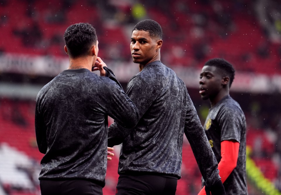 The Manchester United forward approached the fan before walking away