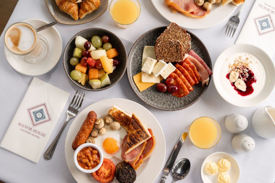 Guests can enjoy a variety of breakfasts, including a Full Irish