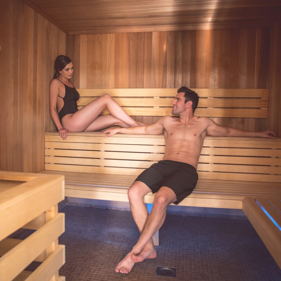 The spa boasts a spacious sauna for guests to enjoy with a £15 day pass