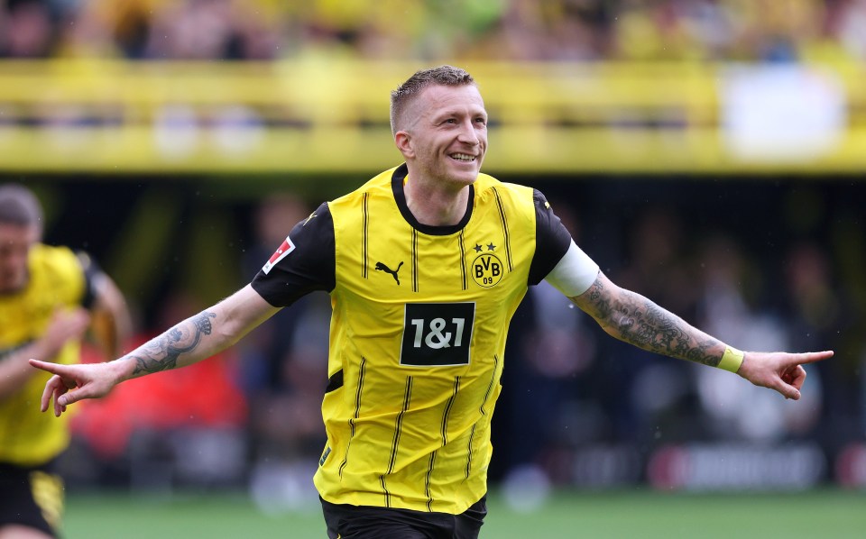 Reus managed to find the back of the net in his final home game for Borussia Dortmund