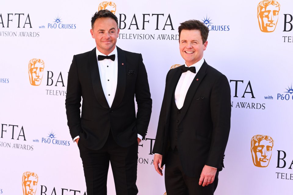 Ant and Dec appeared at the Baftas on Sunday night