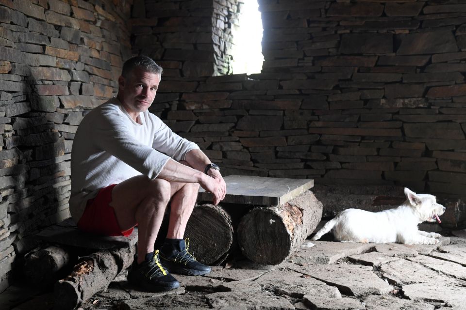 The ex-lance Corporal built the castle as a way to deal with his own PTSD