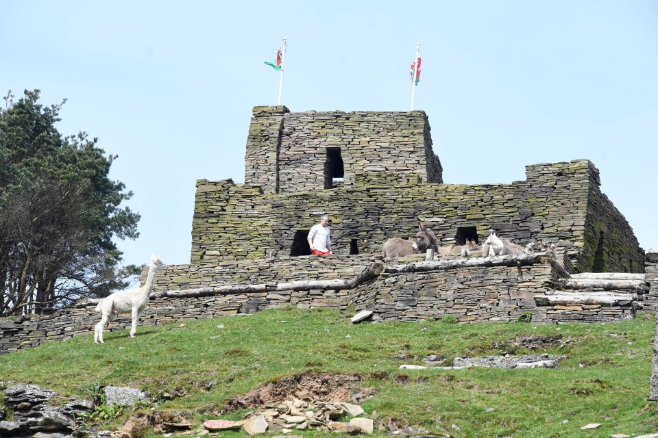 The 43-year-old built the hideaway in the Welsh countryside by hand