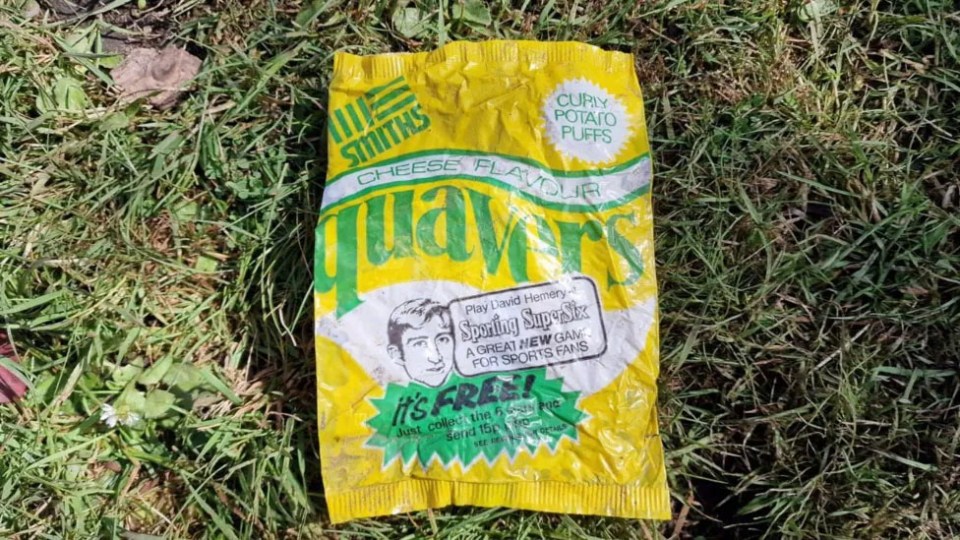 We take a look at some classic crisps after a pristine packet of Quavers from 1975 was dug up in a back garden in Poole, Dorset