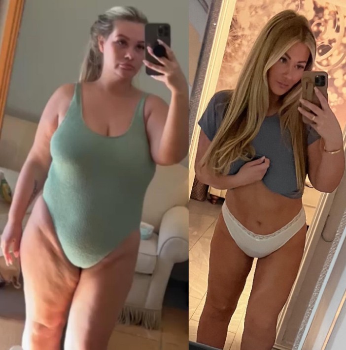 The Love Island star recently wowed fans with an incredible body overhaul