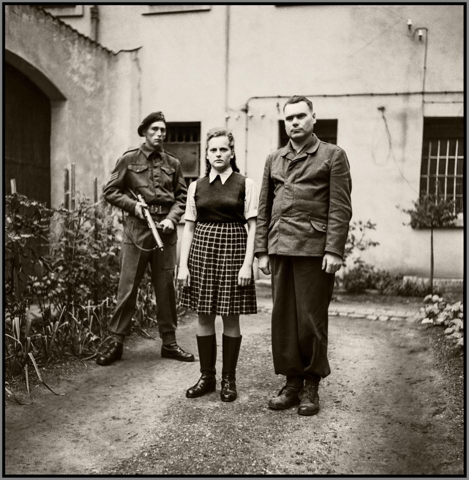 Irma Grese, pictured with Josef Kramer, the 'Beast of Belsen', was known to be 'sexually sadistic'