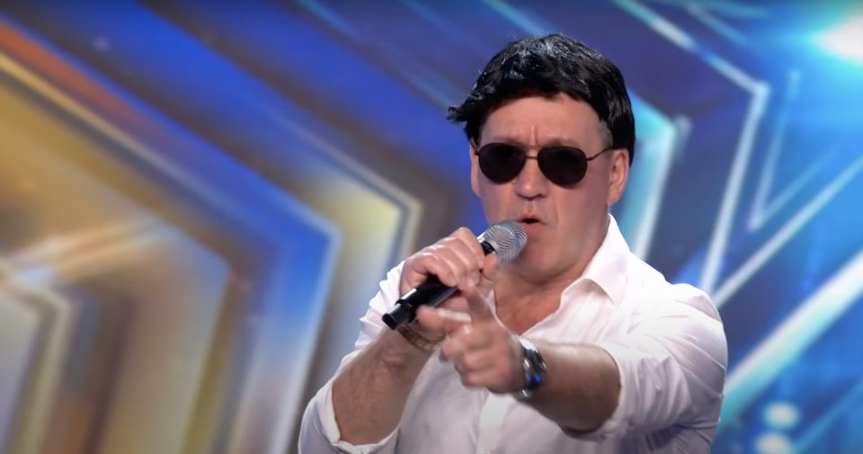 A Simon Cowell clone started singing Tina Turner's Simply the Best