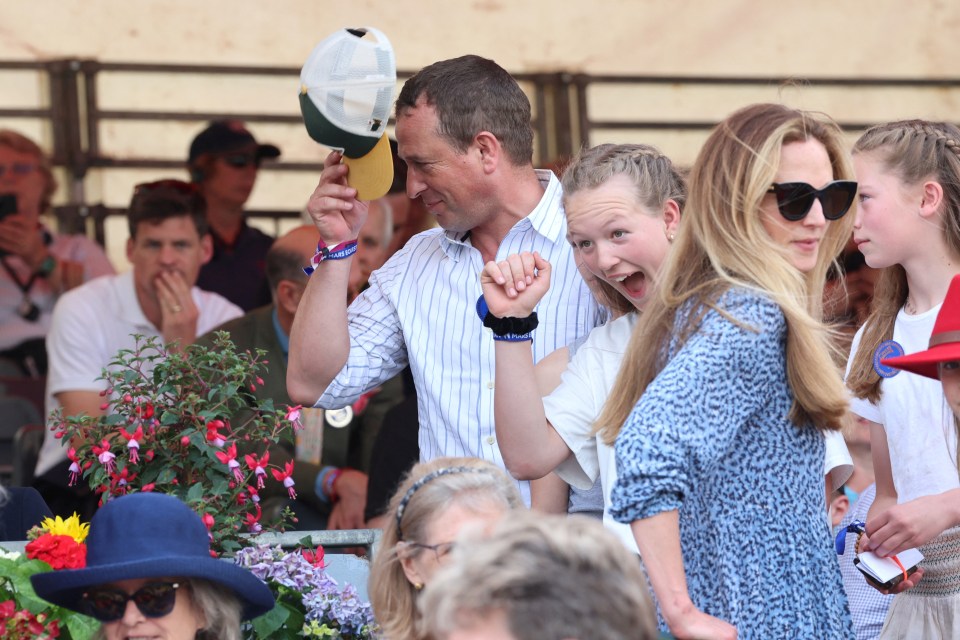 Peter and daughter Savannah enjoying the final day at Badminton