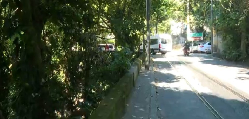 The alleged scene of the incident in Santa Teresa, Rio de Janeiro