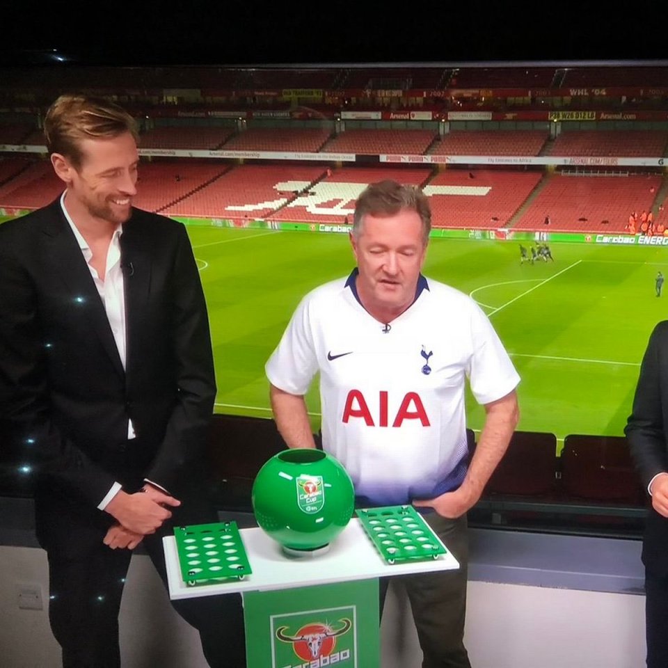 Piers was once forced to wear a Spurs shirt on Sky Sports after losing a bet to Peter Crouch, but this time he'll be supporting them for real