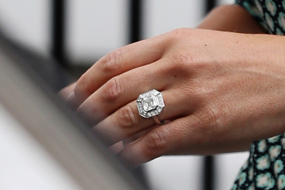 James proposed with a £250k three-carat Asscher-cut diamond engagement ring