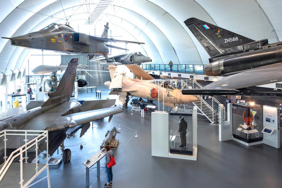 The Royal Air Force Museum on the former Hendon Aerodrome in North London Barnet explores the first 100 years of the RAF