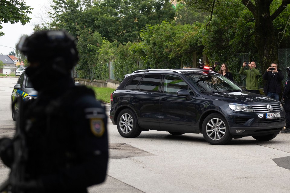 The car Cintula was thought to have arrived in for the  pre-trial detention hearing