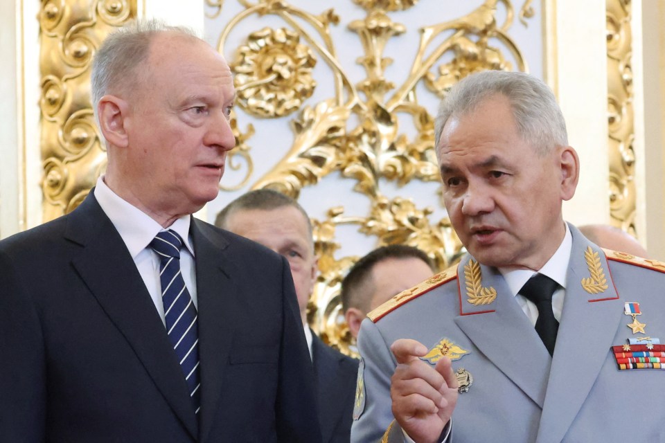 Shoigu will replace possible Putin successor Nikolai Patrushev (pictured left) as secretary of the Security Council