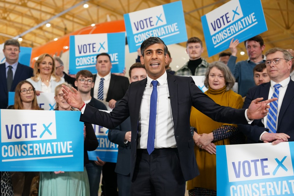 Prime Minister Rishi Sunak congratulates Tees Valley Mayor Ben Houchen on his re-election