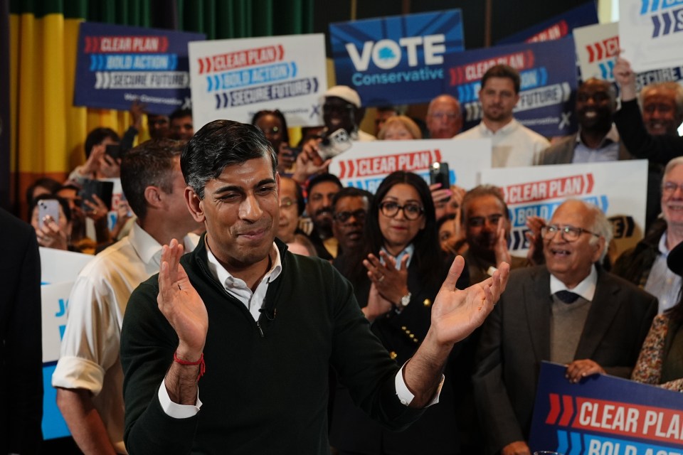 Rishi Sunak on the election campaign trail this week