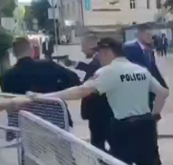 A security guard pulled out a gun as Fico was being led to safety