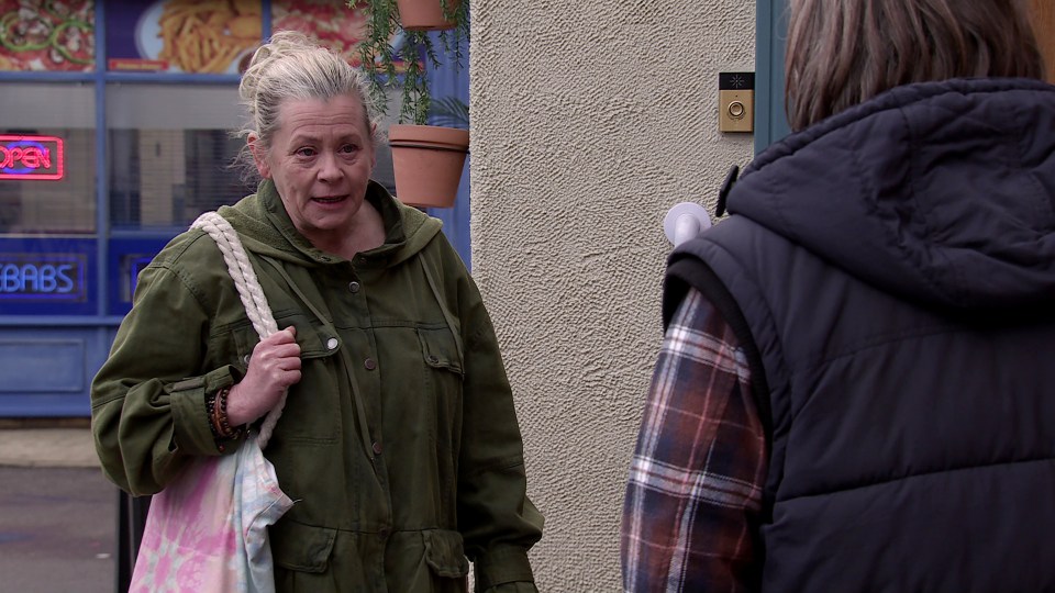 Bernie Winter hides a major secret as abusive ex Denny arrives in Coronation Street