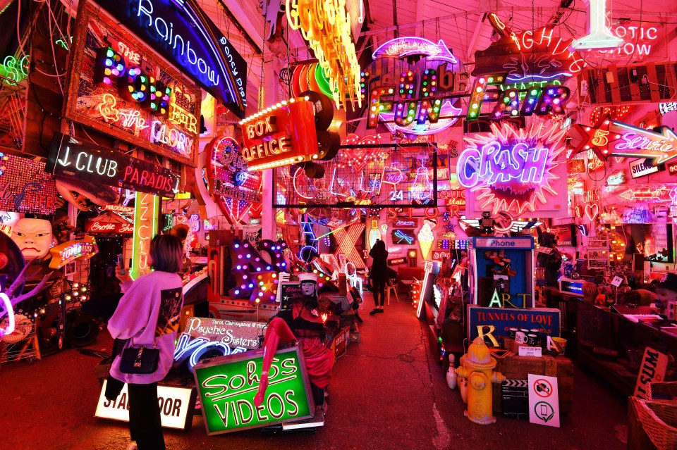 Marvel at the hundreds of reclaimed neon signs and old movie props at God’s Own Junkyard in Walthamstow