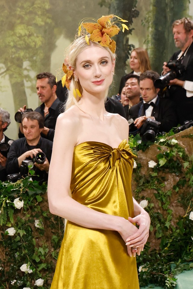 Elizabeth Debicki in a Rapunzel-inspired gown at the Met Gala this week