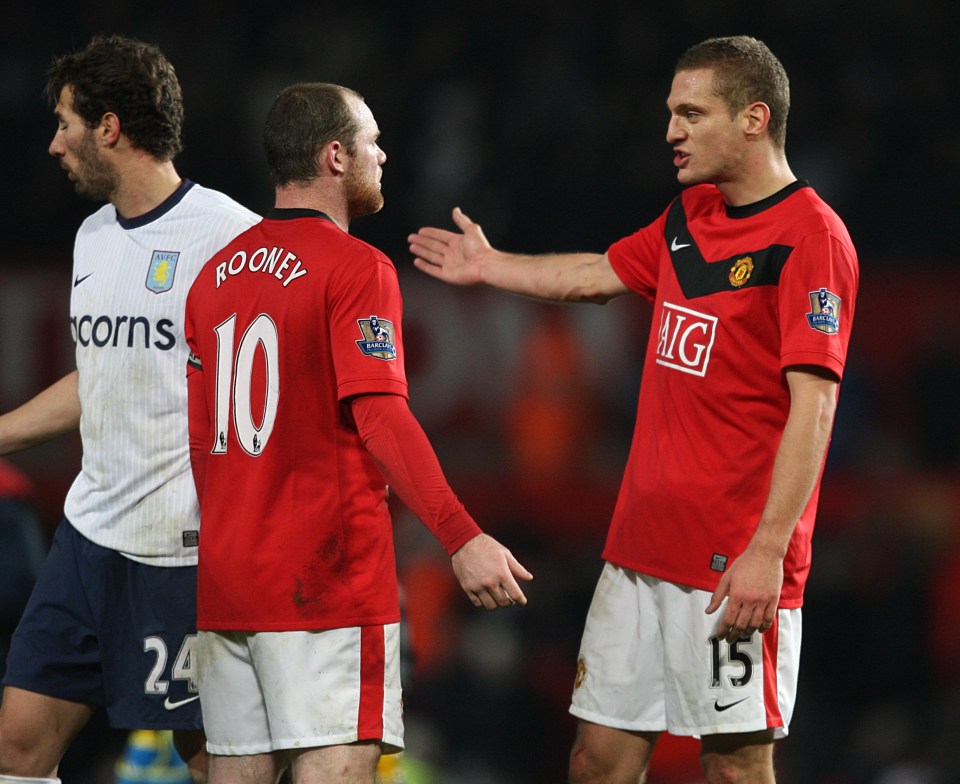 Rooney revealed Nemanja Vidic would dig in his heels after arguing with team-mates