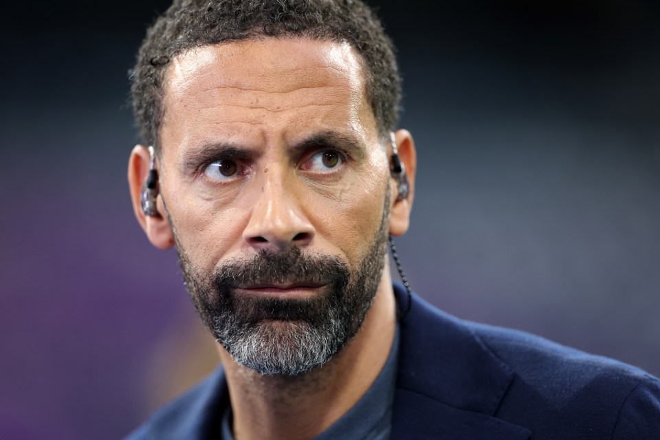 Ferdinand, 45, was on punditry duty for TNT Sports