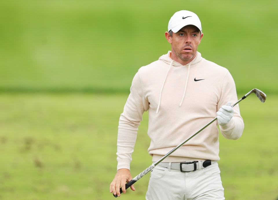 McIlroy was spotted for the first time out on the course this afternoon