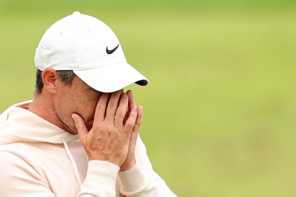 He was seen focusing at the Valhalla driving range in Kentucky